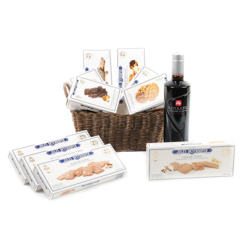 Coffee liquer with best belgian biscuits